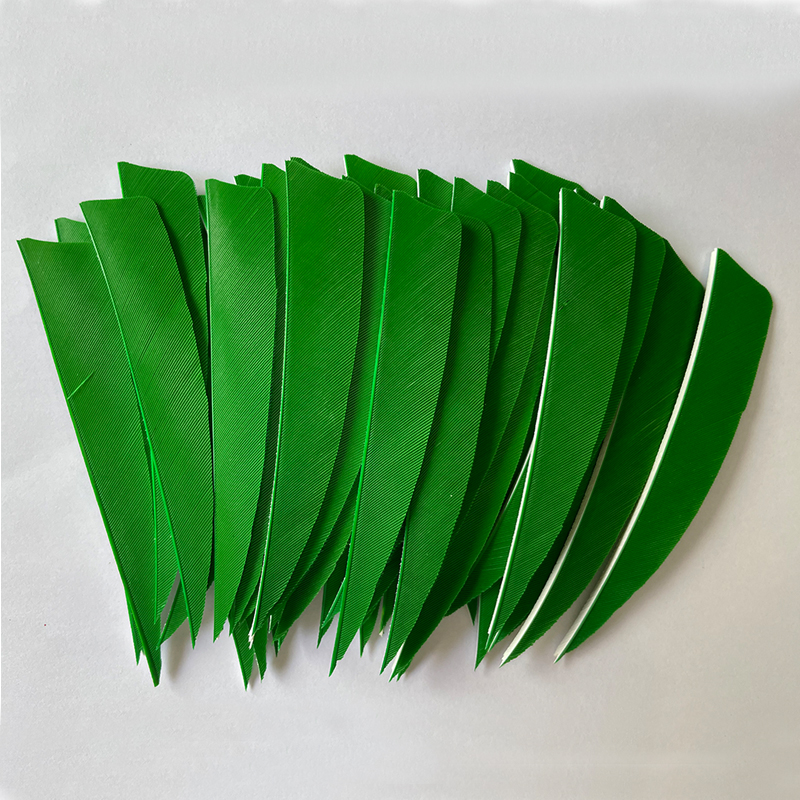 thumbnail image 2 of 50-Pack Arrow Fletching Feathers - 3 Inch Shield Cut Right Wing For DIY Arrow Building 2 of 4