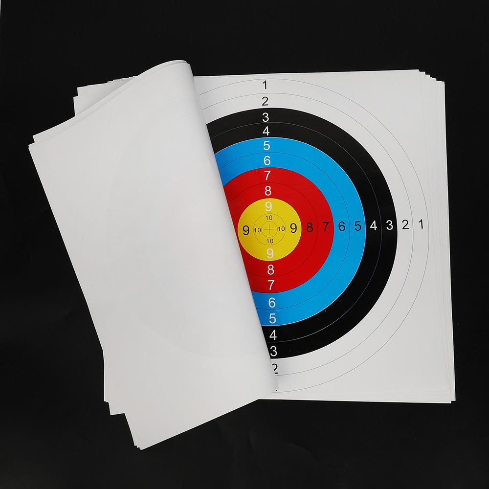 Paper Archery Targets 40cm 10 Ring Archery Target Faces (10 Pack)-CHN Archery