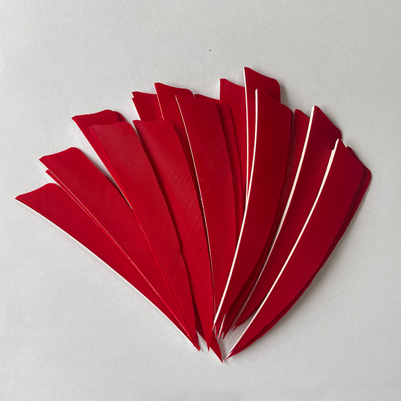 Arrow Feathers Archery 3" 4" 5" Shield Cut Solid Color RW (50 Pack)-CHN Archery