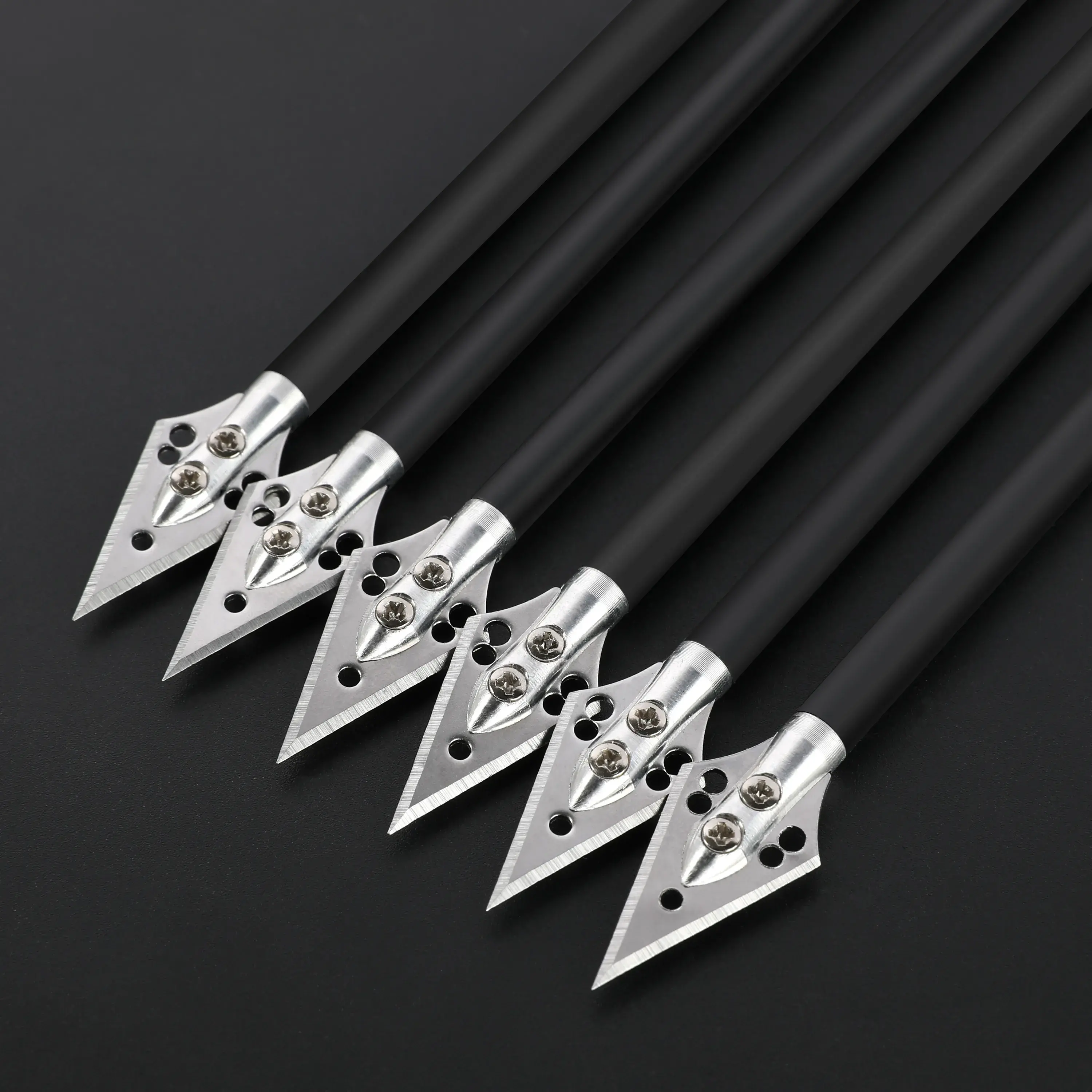 SHARROW 7.08" Carbon Crossbow Bolts 4.2 mm Crossbow Arrows (12 Pack)-CHN Archery