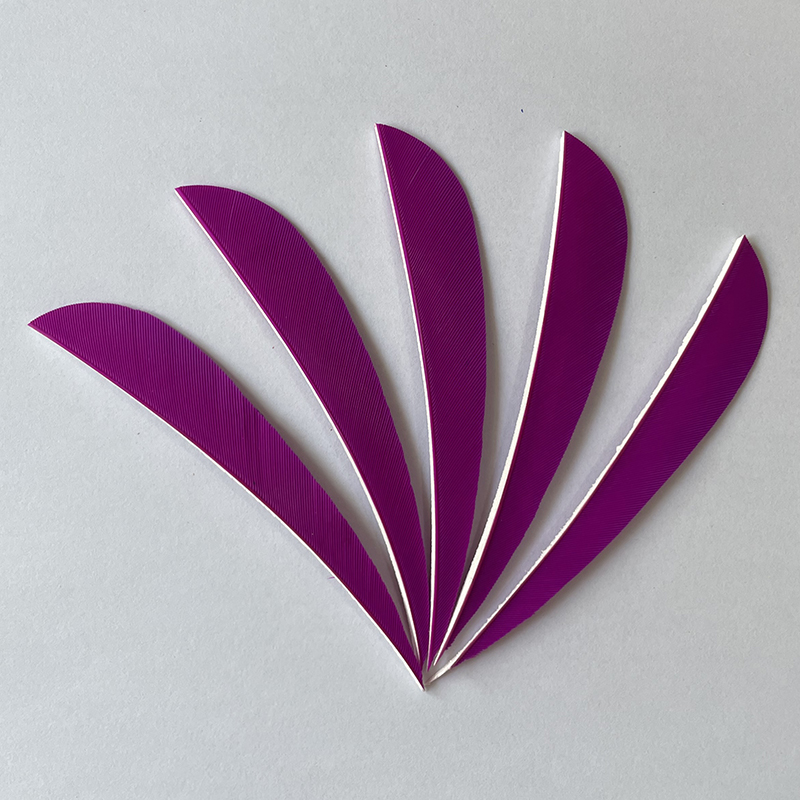 Feather Fletchings for Arrows 3" 4" 5" Parabolic RW (50 Pack)-CHN Archery