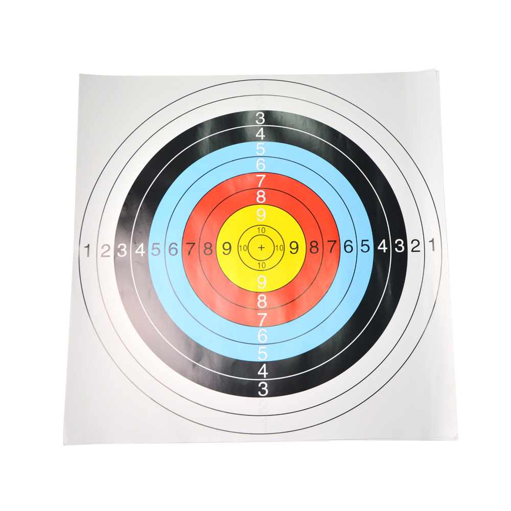 Paper Archery Target Faces 60 cm 10 Ring (10 Pack)-CHN Archery