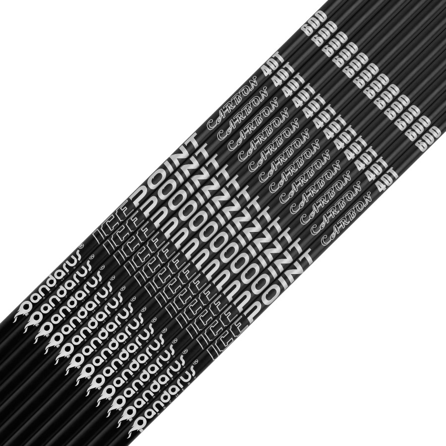 PANDARUS ICEPOINT 40T High Carbon 3.2 mm Target Arrows ± .003" (12 Pack)CHN Archery