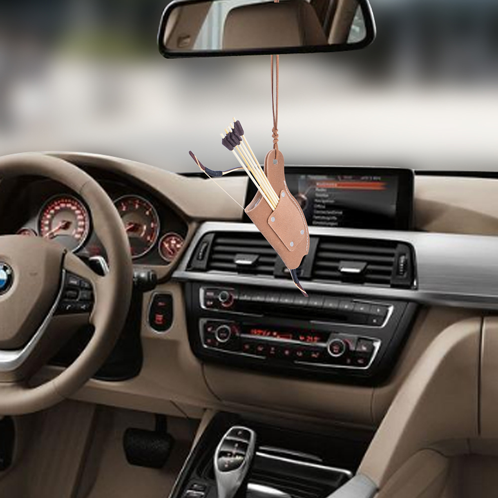 Handmade Sheepskin Miniature Bow and Arrow Set Archery Gifts-CHN Archery