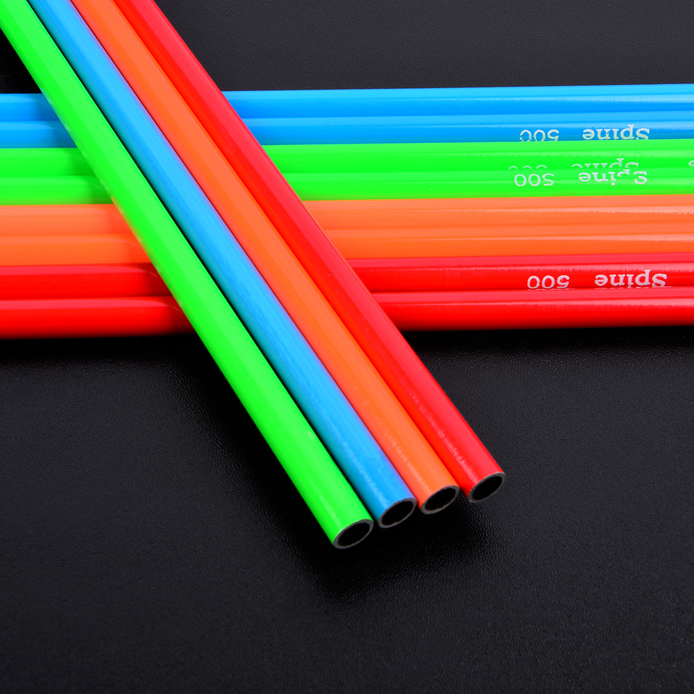 SHARROW 30" Colorful Gradient Carbon Arrows Shafts Spine 500 (12 Pack)-CHN Archery