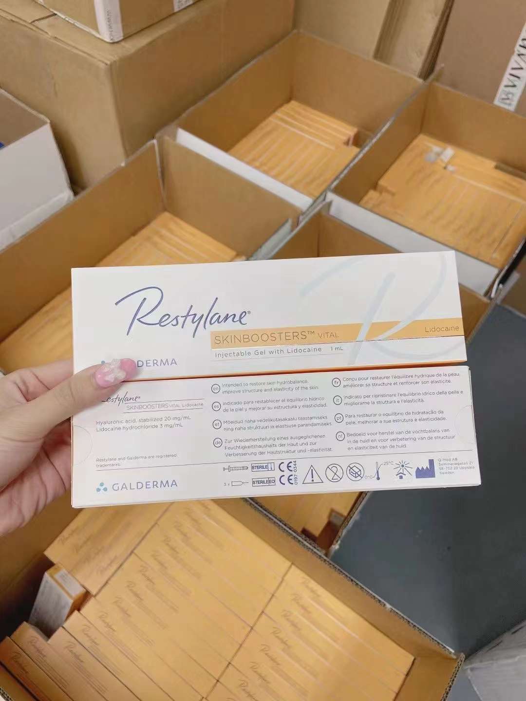 Restylane Skin booster Vital  1ml injection gel with lidocaine-iRENICE