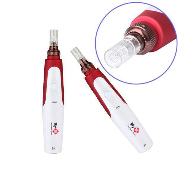 Microneedling Pen Electric Wireless Derma Pen with Replacement Cartridges, Adjustable Microneedle Dermapen for Face  Home Use-iRENICE