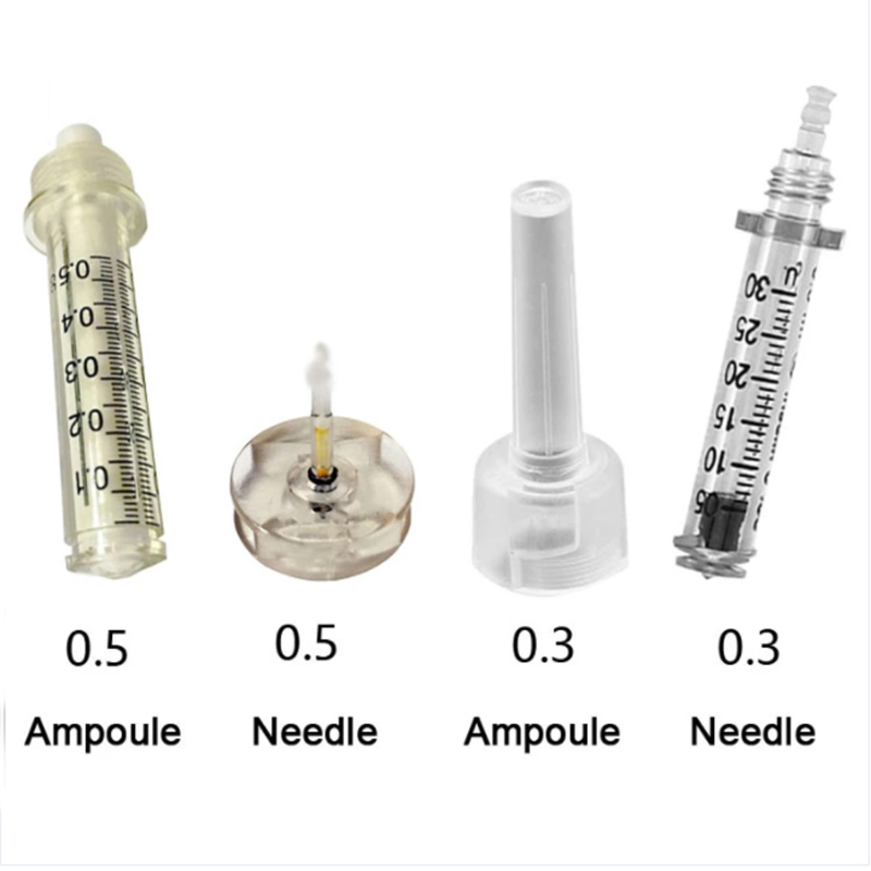 Selling Throwaway Continuous Mist Gun Accessories 0.3ml And 0.5ml Hyaluronic Injection Pen Syringe Hyaluronic Acid Pen Ampoules-iRENICE