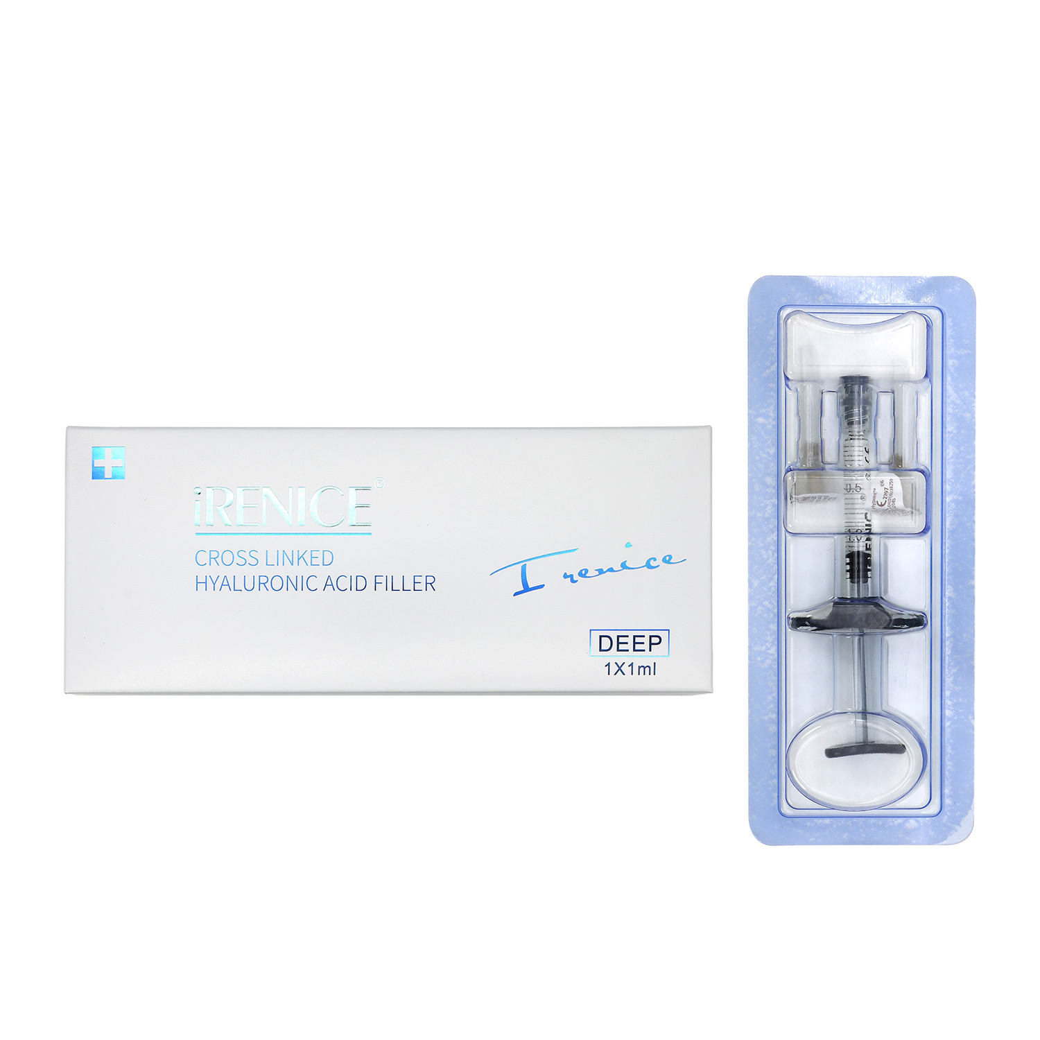 iRenice Injectable Cross-Linked Sodium Hyaluronate Gel Plump up Lips Volume Dermal Filler 1ml-iRENICE