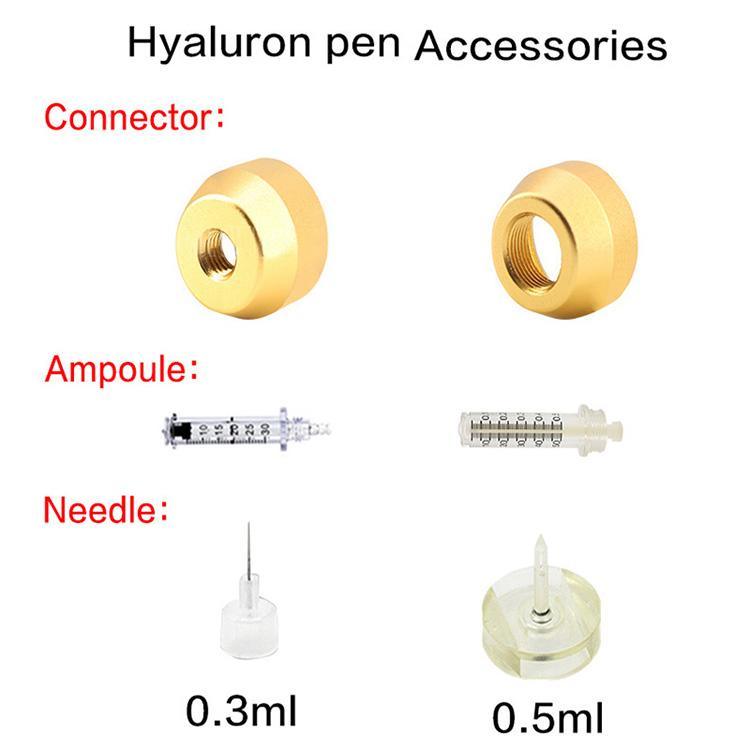 2 In 1 Injection High Pressure Hyaluronic Acid Tattoo Pen 0.3/0.5ml Anti Wrinkle Lip Hyaluron Gun Atomizer-iRENICE