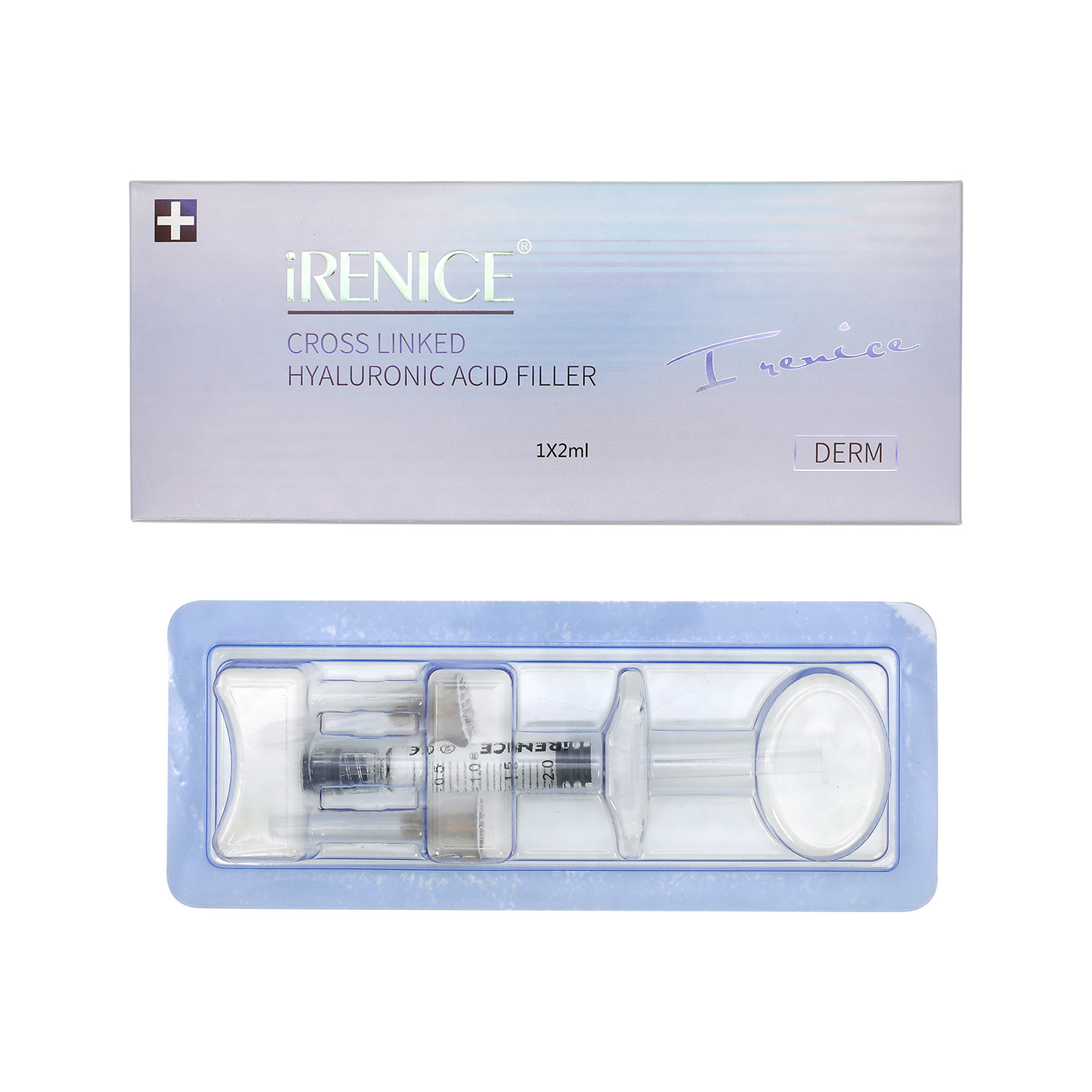 iRenice Injectable Cross-Linked Sodium Hyaluronate Gel Plump up Lips Volume Dermal Filler 1ml-iRENICE