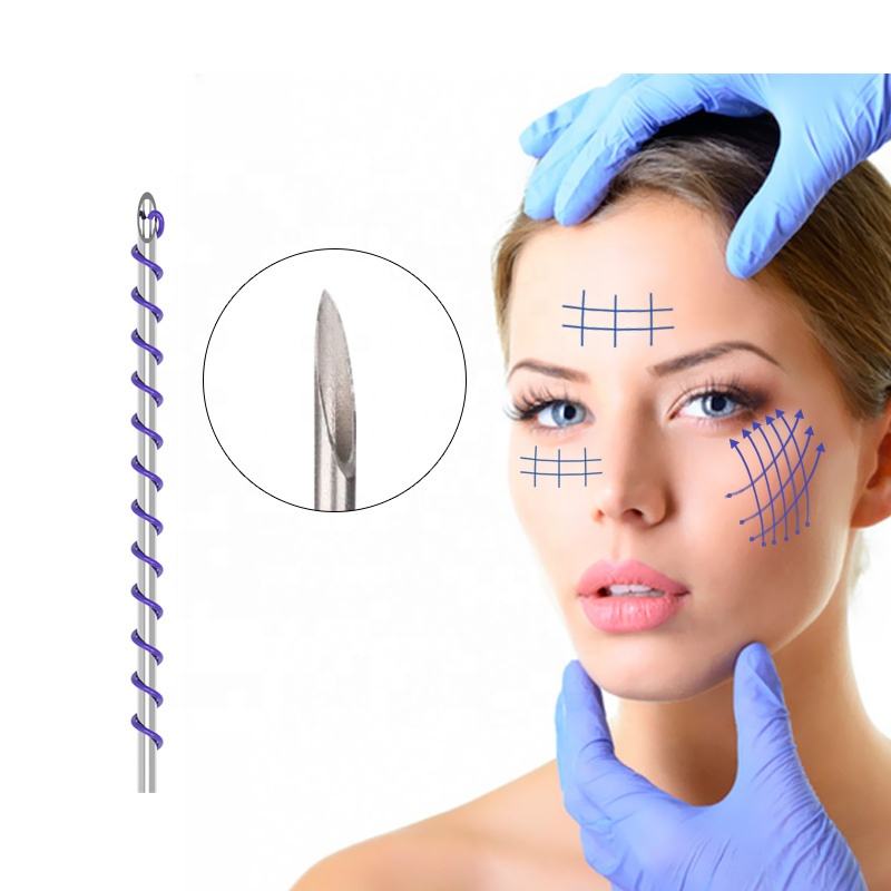 Spring screw PDO thread with sharp needles-iRENICE