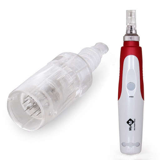 Microneedling Pen Electric Wireless Derma Pen with Replacement Cartridges, Adjustable Microneedle Dermapen for Face  Home Use-iRENICE