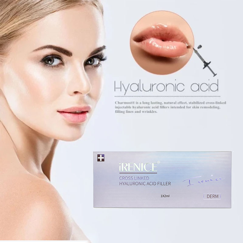 Injectable Cross Linked Hyaluronic Acid sodium hyaluronate Gel Lip Augmentation Dermal Filler for hyaluron pen injector-iRENICE