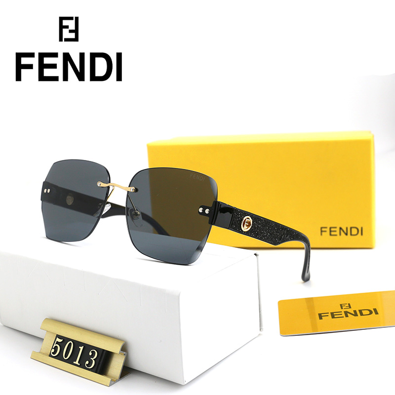 FENDI Fashion Ladies Rimless Sunglasses