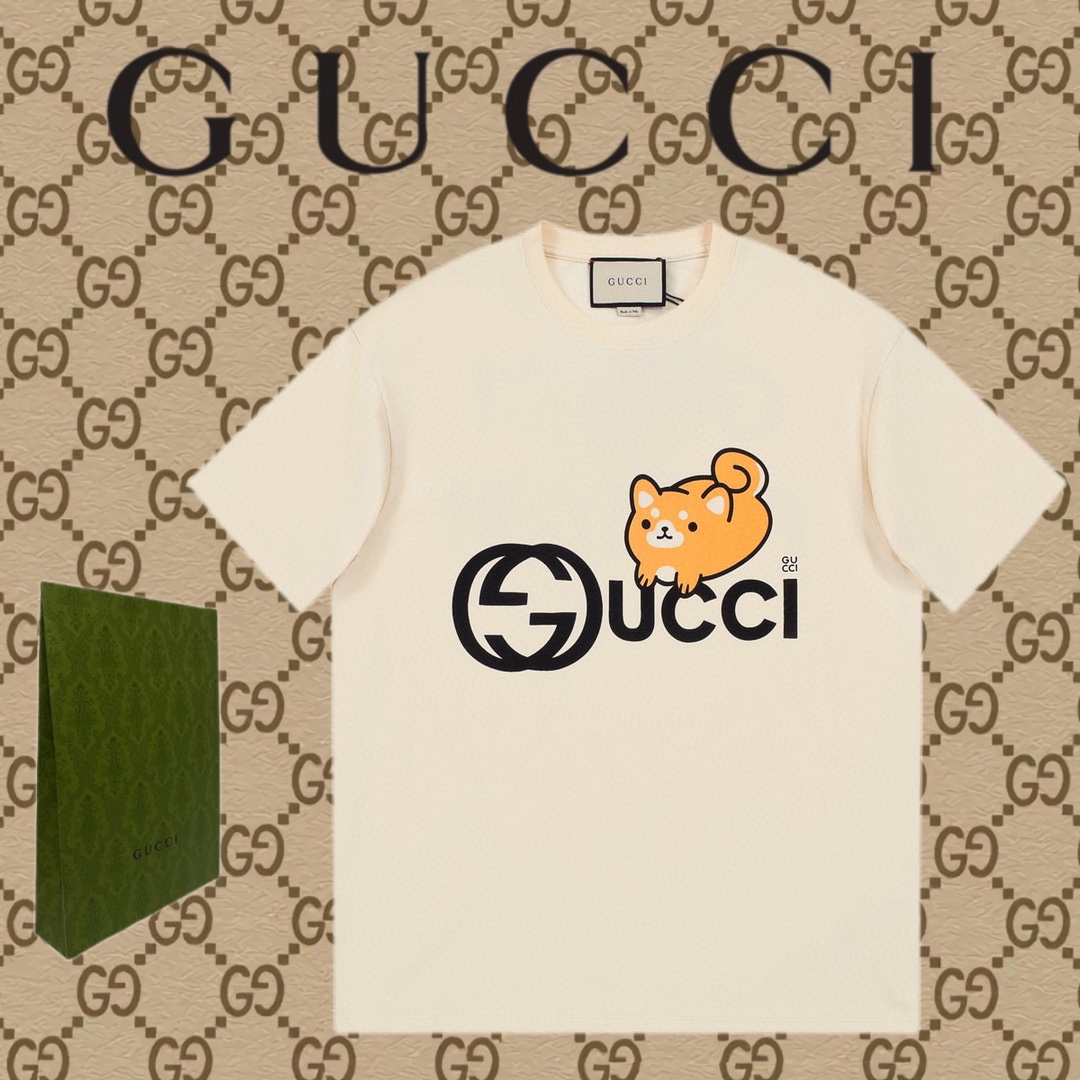 GUCCI Gucci Kawaii collection printed short-sleeved T-shirt