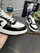 black white