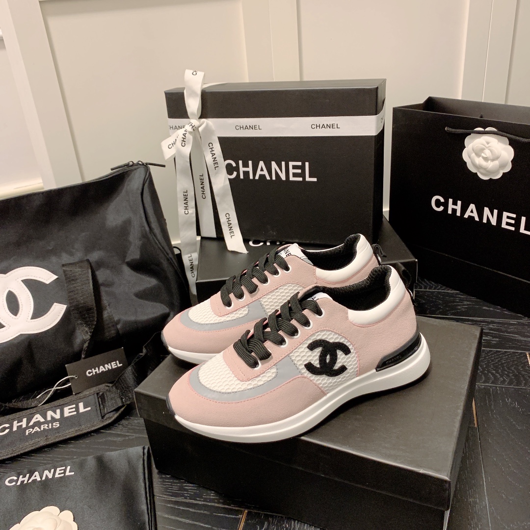 Chanel Ladies Sneakers Mesh Casual