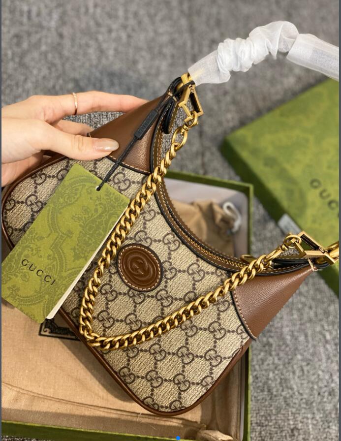 gucci autumn and winter latest hobo croissant bag