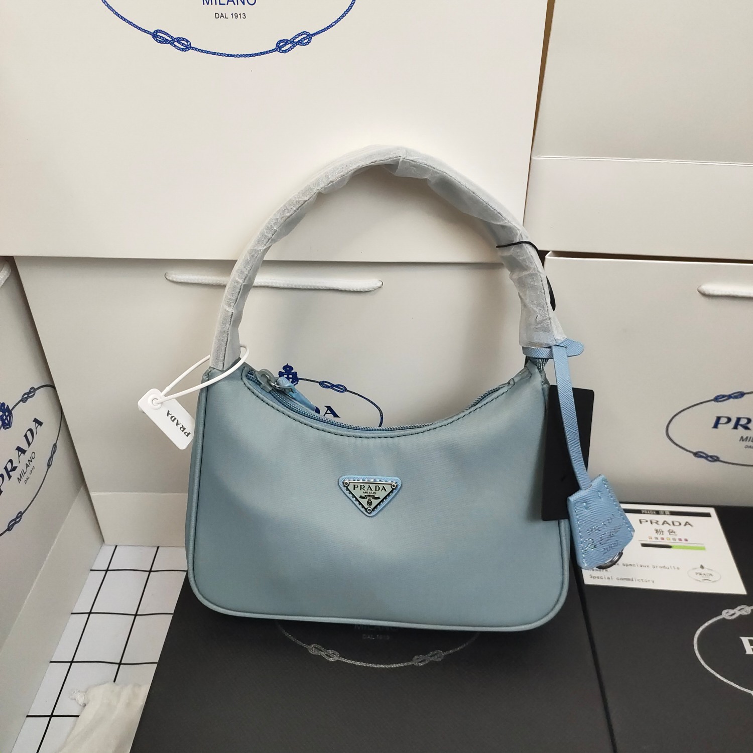 Prada Nylon Underarm Bag Handbags