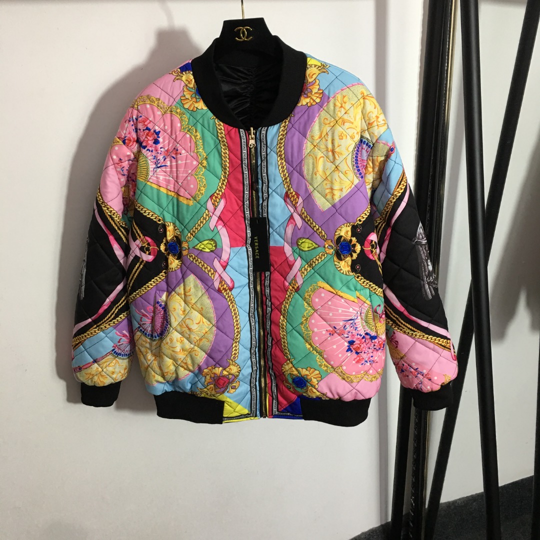 Versace printed cotton jacket