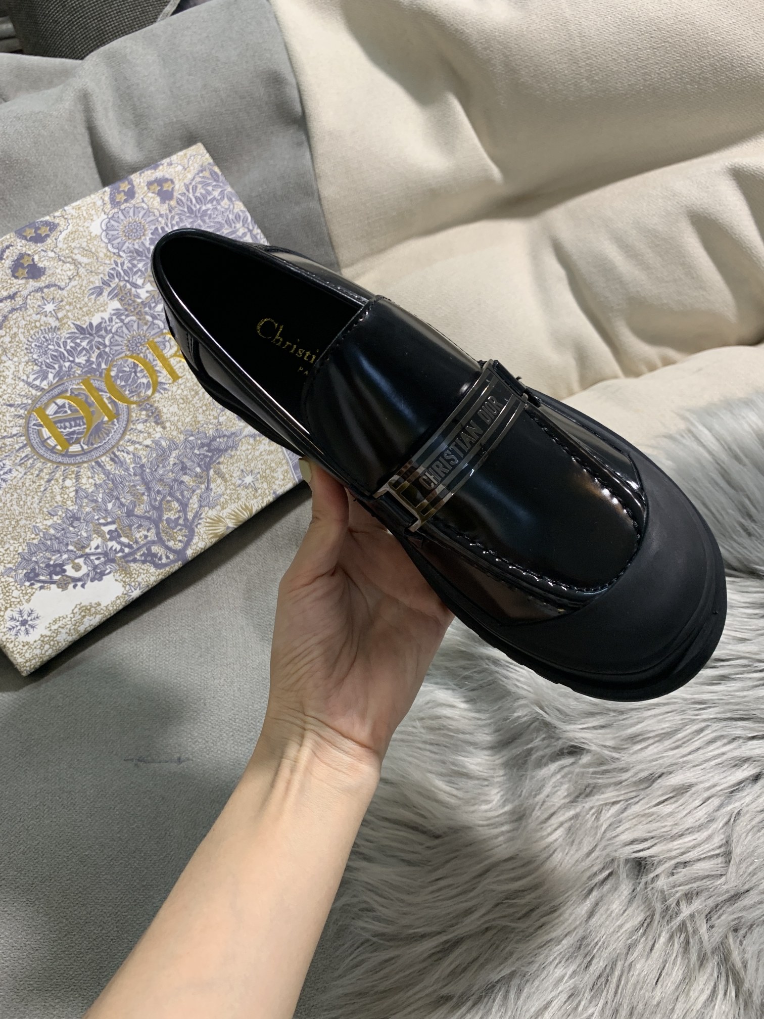 Dior 21FW woem loafers casual shoes 
