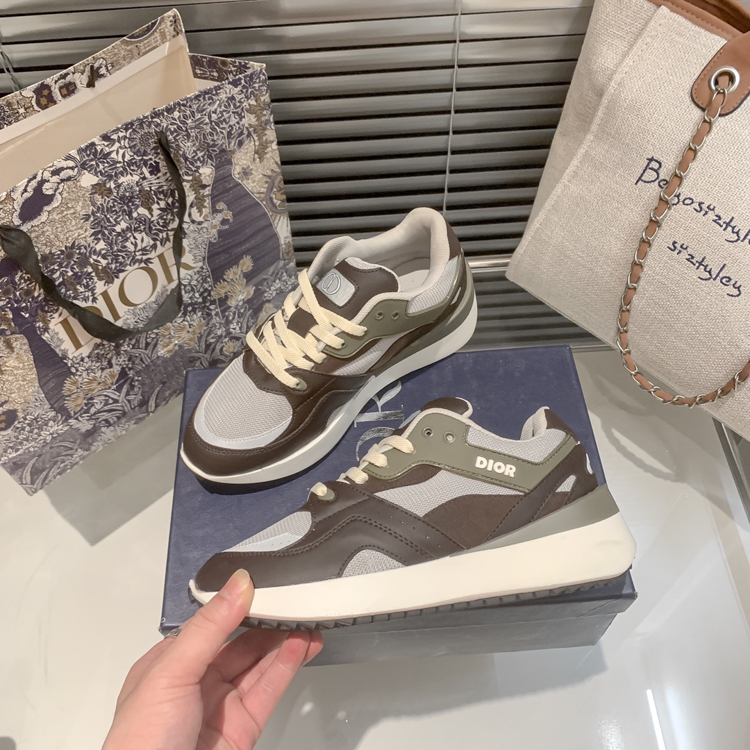 Dior new fluorescent sneakers casual shoes 