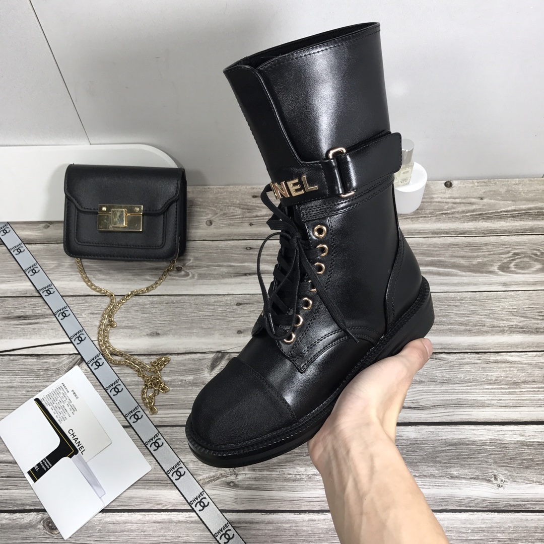 Chanel 2022 new mid-calf Martin boots   