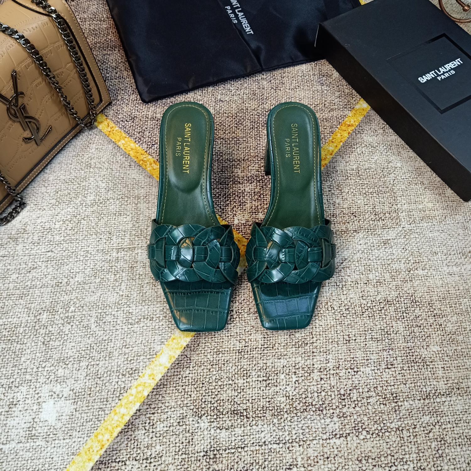 Saint Laurent new classic designed mid heels & flat shoes sandals 