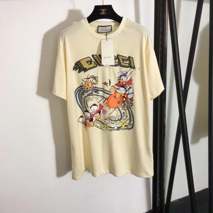 Gucci Donald Duck cartoon printed T-shirt