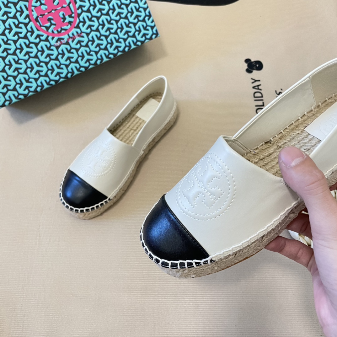 Tory Burch woven style flats casual shoes 