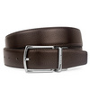 Coach Solid Color Belt All-match Simple Silver Real Buckle Belt