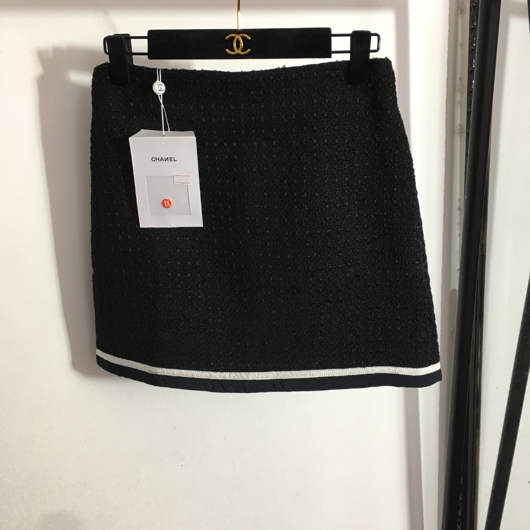 Chanel duffel butt wrap skirt 