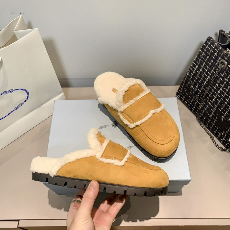 Parda Women Luxury Furry Fur Slippers