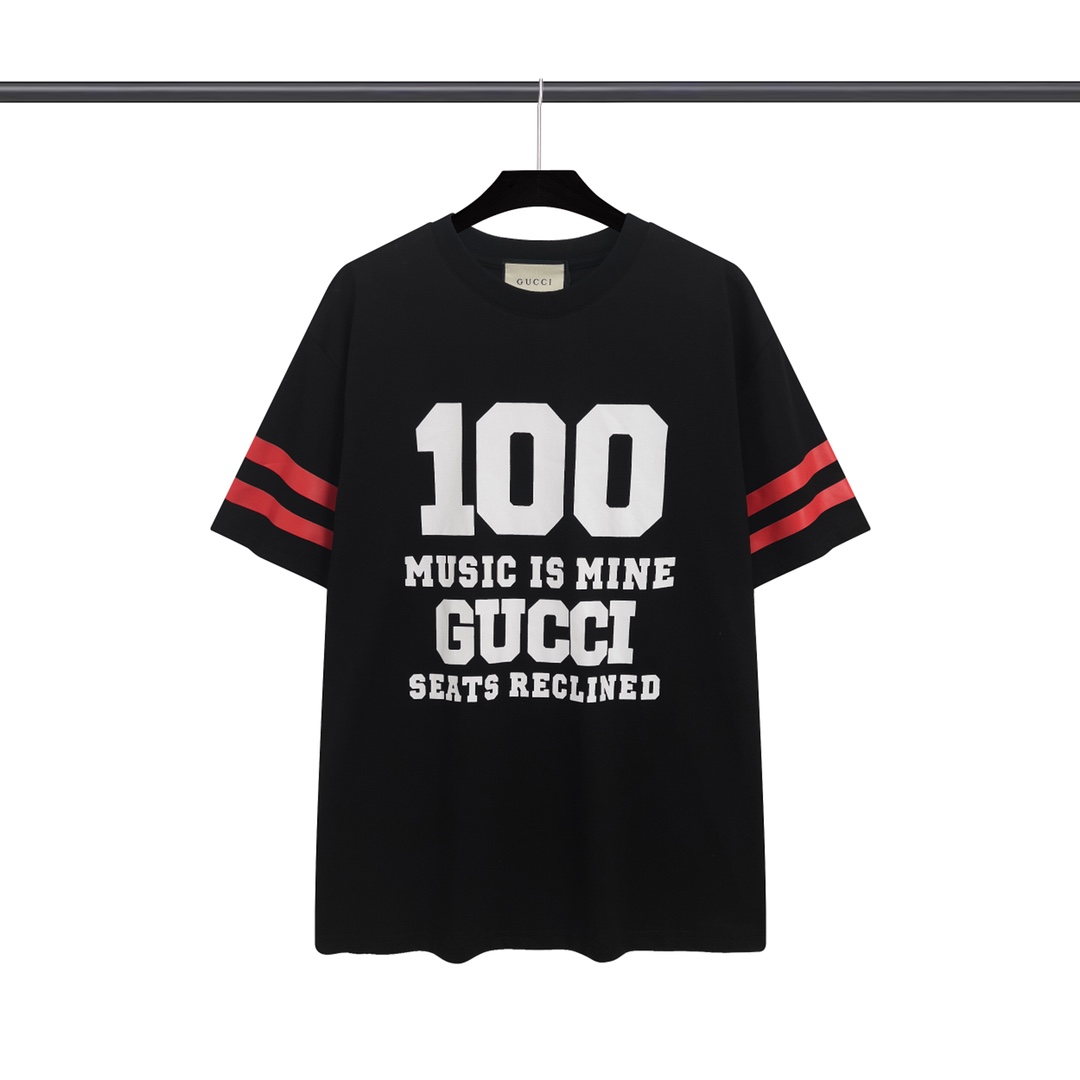 【  High quality  】Gucci street style printing T shirt men women unisex