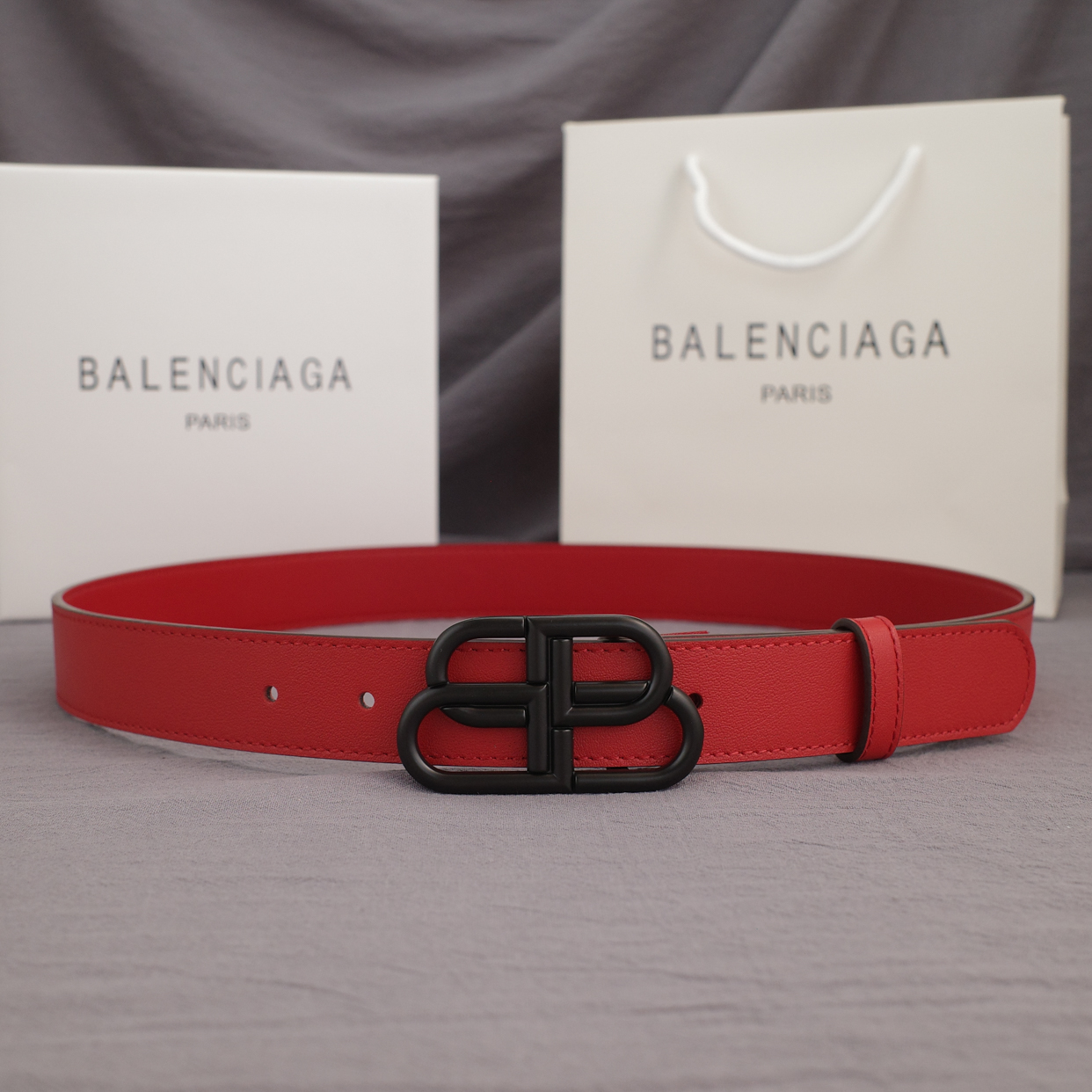 BA Women Dumb Black Buckle Leather belt