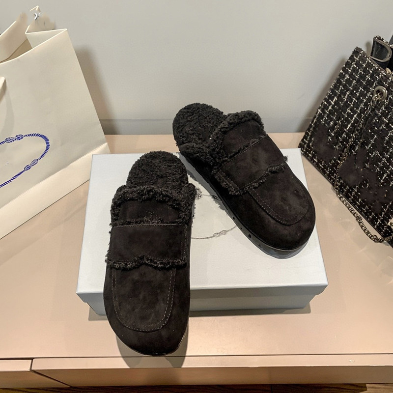 Parda Women Luxury Furry Fur Slippers