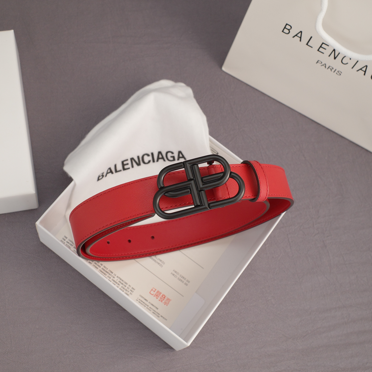 BA Women Dumb Black Buckle Leather belt