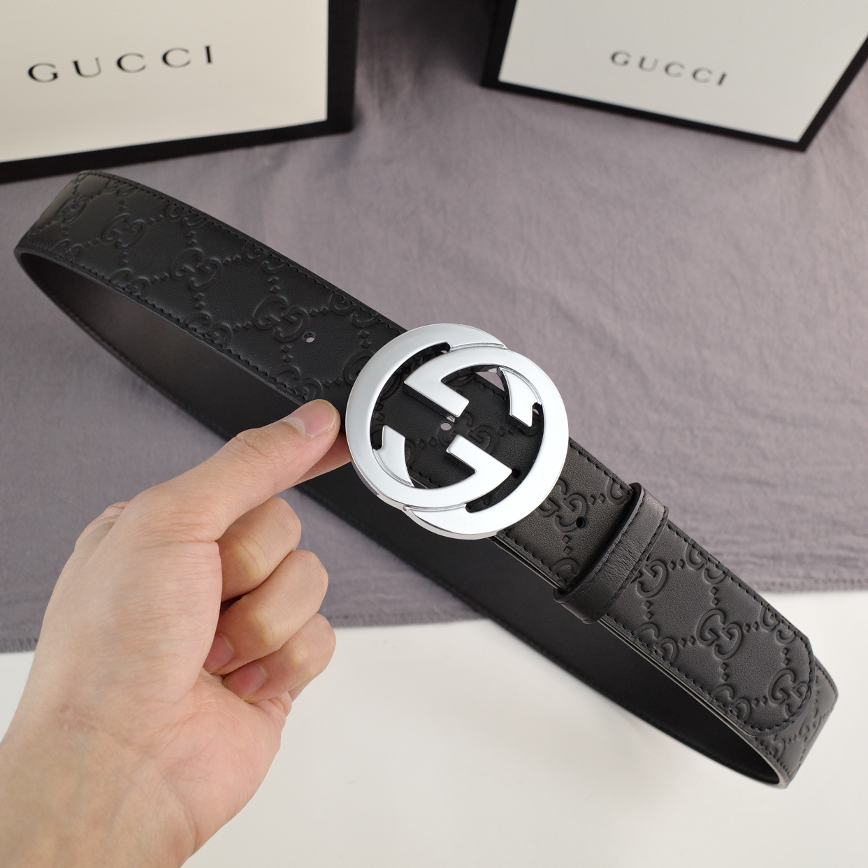 Gucci Women Fashion Genuine Leather Belt