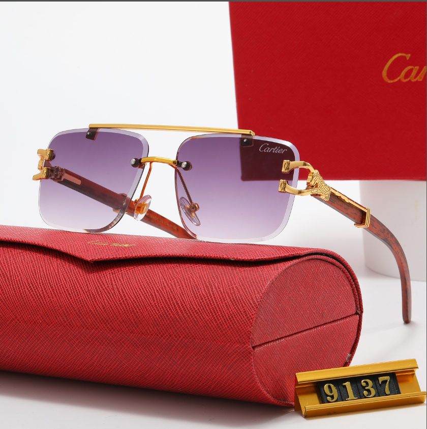 Cartier fashion thin frame sunglasses