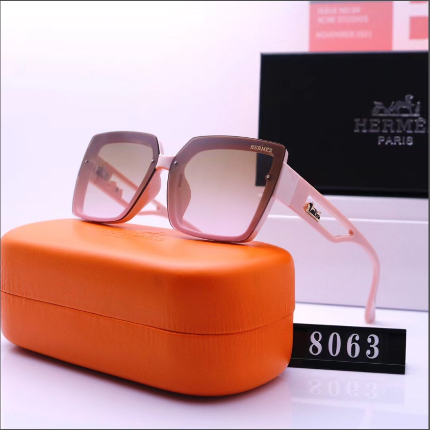 Hermes fashion square frame sunglasses