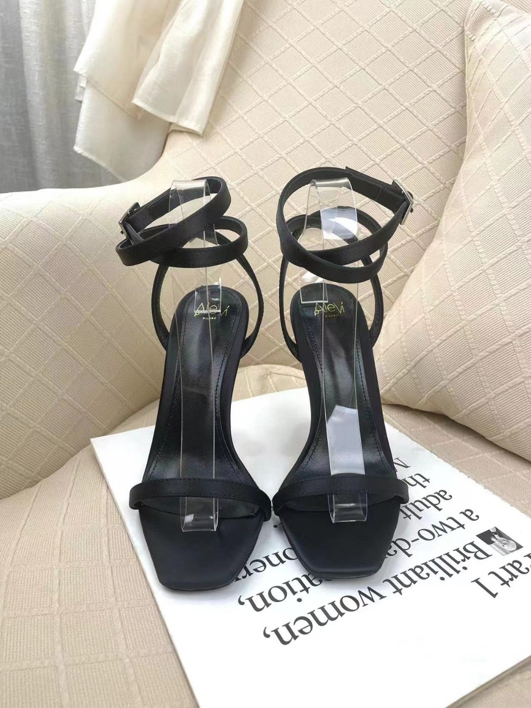 Alevi Milano with high-heeled catwalk sandals
