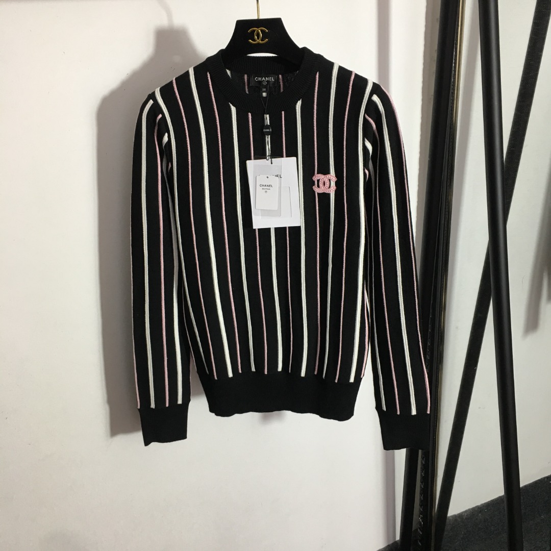 Chanel strip pull over knitwear
