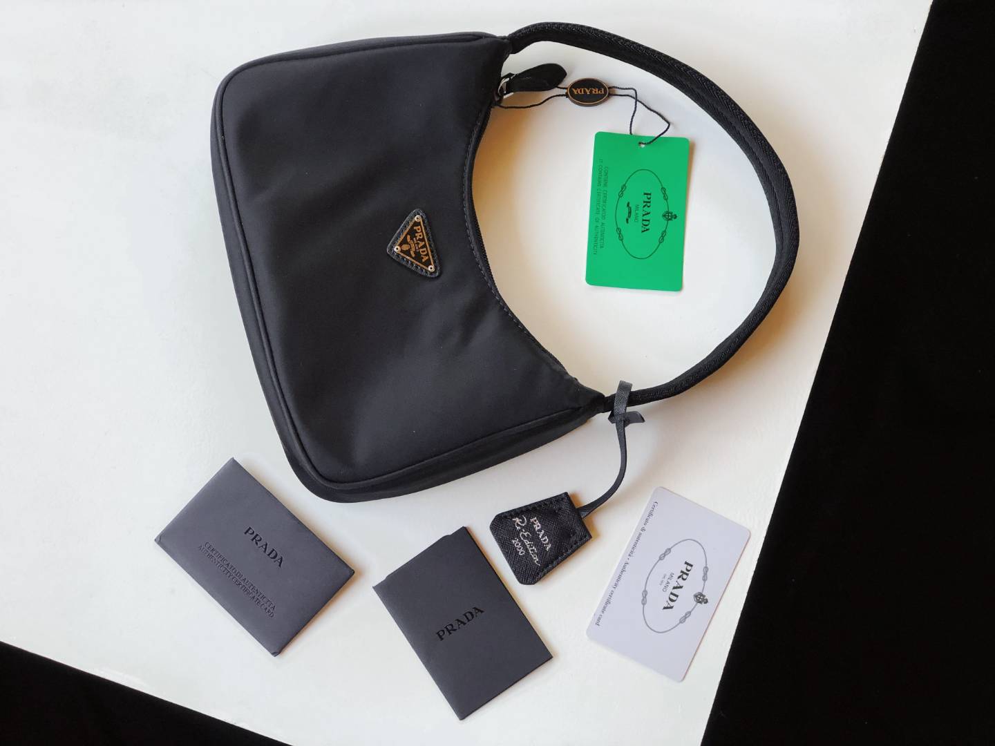 Prada Nylon Underarm Bag Handbags