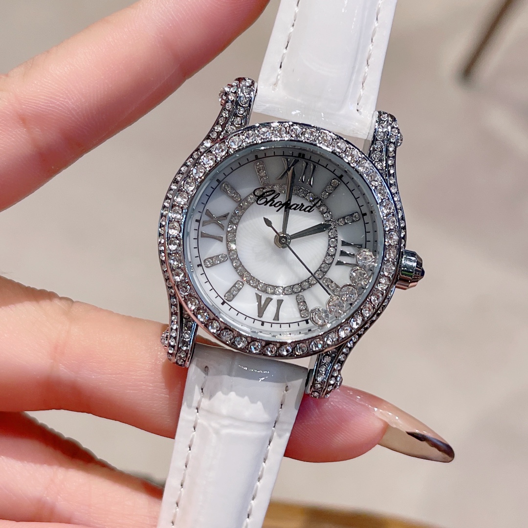 Chopard HAPPY SPORT Sapphire Crystal Glass Quartz Movement