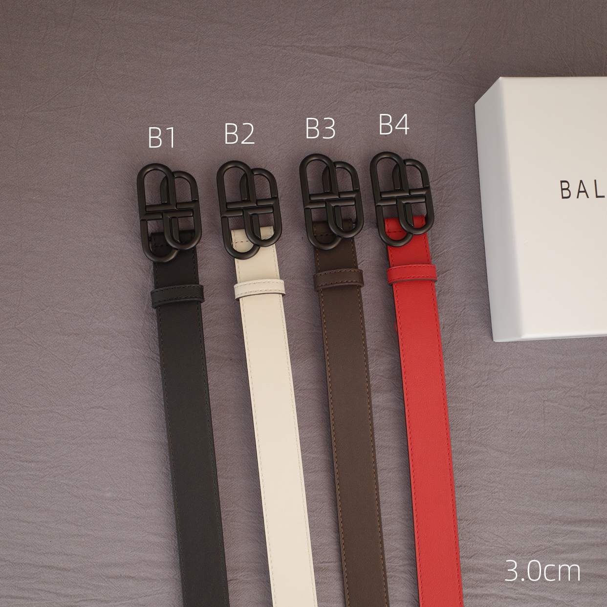 BA Women Dumb Black Buckle Leather belt