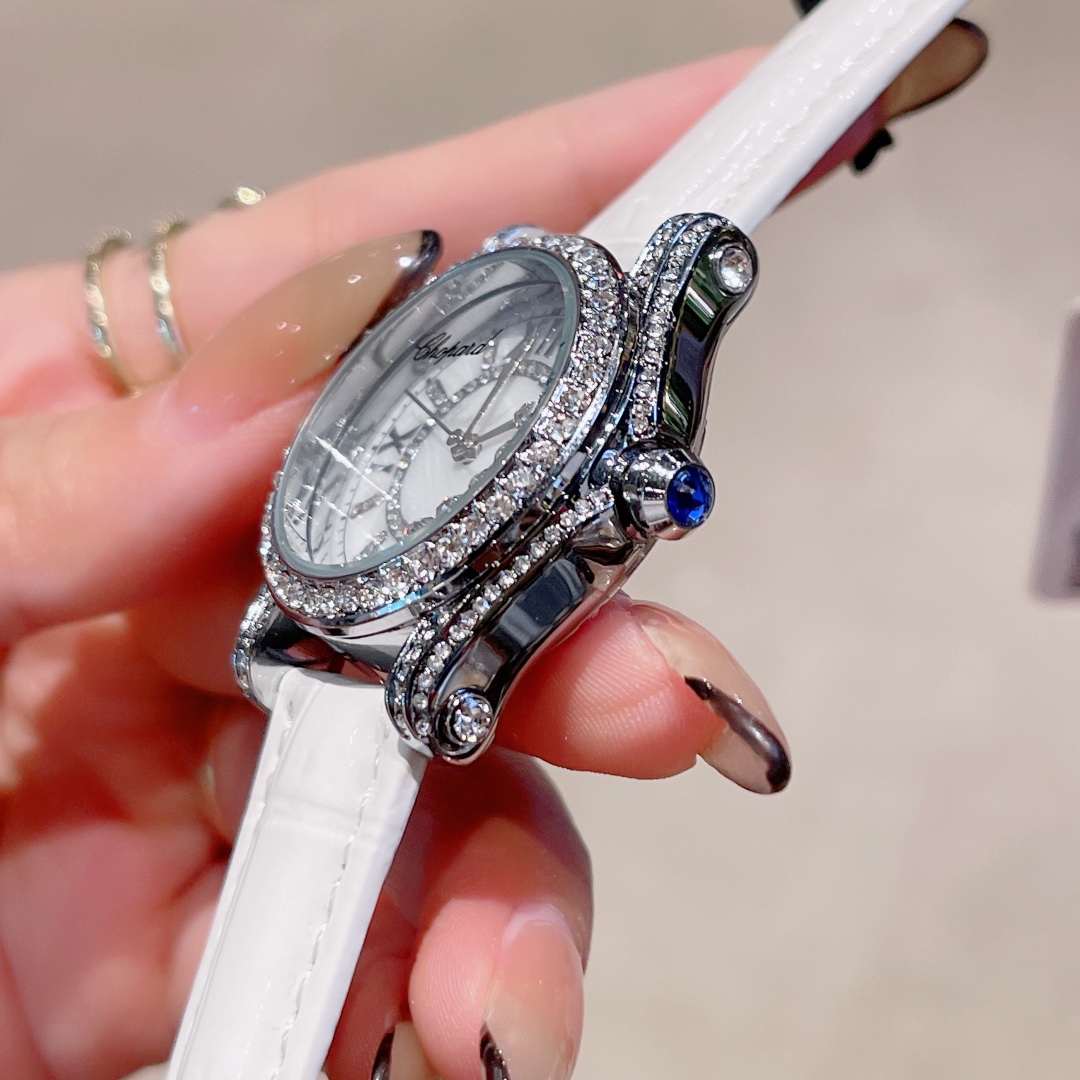 Chopard HAPPY SPORT Sapphire Crystal Glass Quartz Movement
