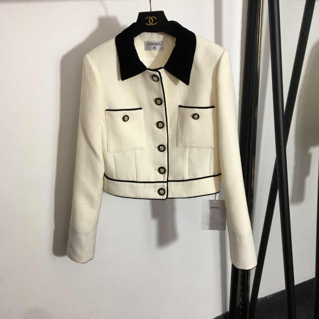 Chanel nail and drill button coat 