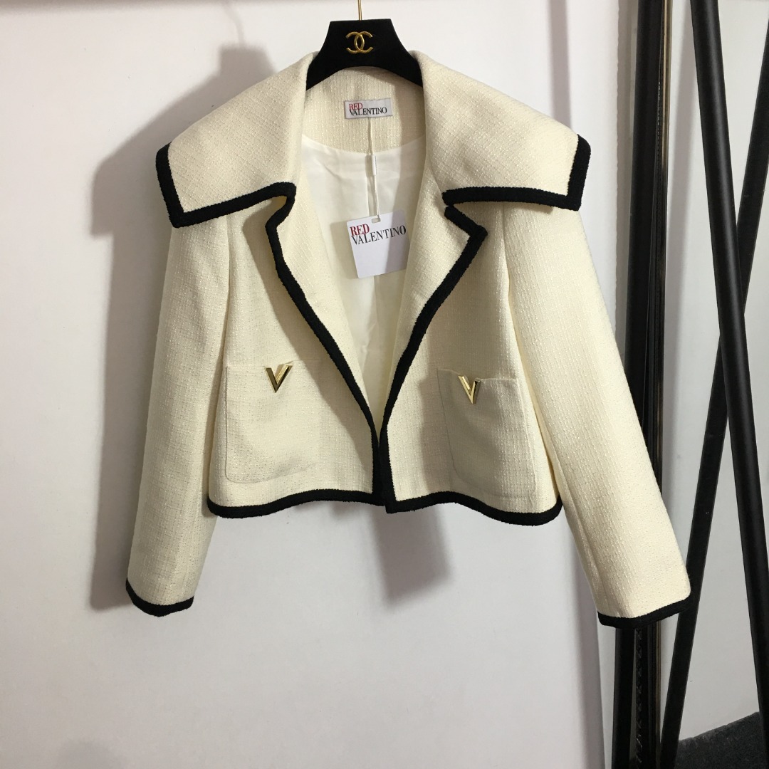 Valentino lapel collar coat