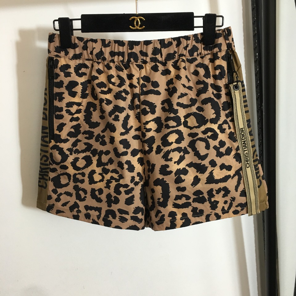 Dior leopard print shorts